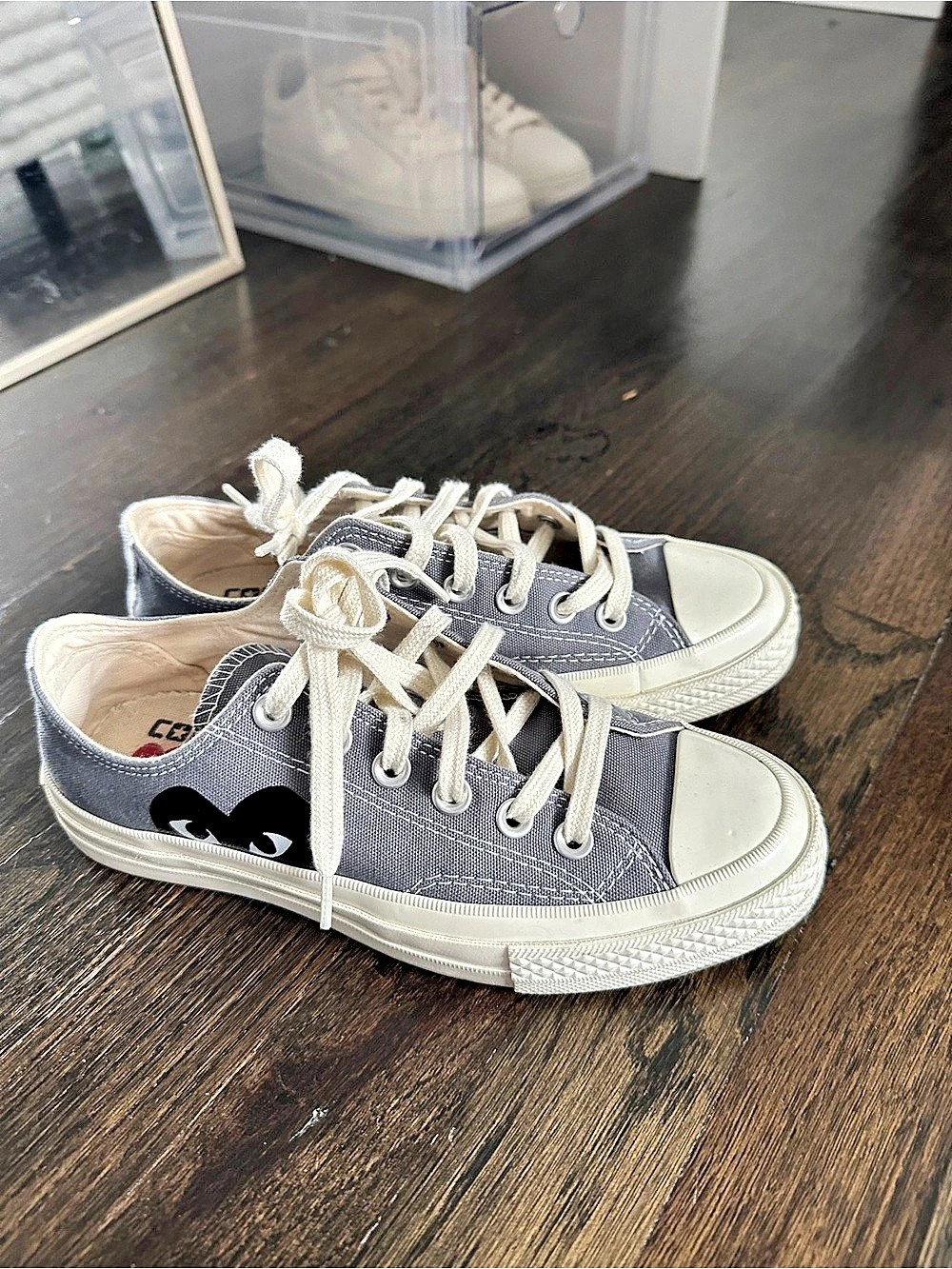 Converse Comme des Garcons PLAY x Converse Chuck 70 Ox Steel Gray Chuck 70 Ox